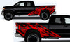 Toyota Tundra TRD Truck Vinyl Decal Graphics Custom Red Skull Design
