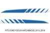 Ford Focus Car Vinyl Decal Wrap Factory Crafts Graphics Custom Blue Design