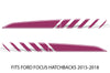 Ford Focus Car Vinyl Decal Wrap Factory Crafts Graphics Custom Pink Design