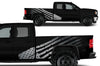 GMC Sierra Vehicle Vinyl Truck Decal Decals Factory Crafts Graphics Custom American Flag America Silver