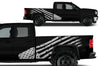GMC Sierra Vehicle Vinyl Truck Decal Decals Factory Crafts Graphics Custom American Flag America White