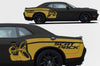 Dodge Challenger Car Vinyl Decal Custom Graphics Yellow Scat Pack Design