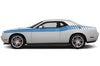 Dodge Challenger Car Vinyl Decal Custom Graphics Blue Stripe Design