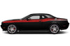 Dodge Challenger Car Vinyl Decal Custom Graphics Red Stripe Design