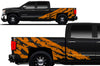 Chevy Chevrolet  Silverado 2014 2015 2016 2017 Truck Decal Vinyl Graphics Orange Design