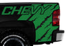 Chevy Chevrolet Silverado Car Decal Vinyl Graphics Green Design