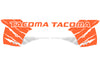 Toyota Tacoma TRD Truck Vinyl Decal Graphics Custom Orange Design