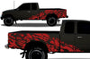 Toyota Tacoma TRD Truck Vinyl Decal Graphics Custom Red Skull Design