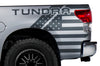 Toyota Tundra TRD Truck Vinyl Decal Graphics Custom Gray American Flag Design