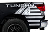 Toyota Tundra TRD Truck Vinyl Decal Graphics Custom White American Flag Design