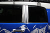 Toyota FJ Cruiser TRD Truck Vinyl Decal Graphics Custom Silver Door Pillars Design 