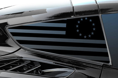 Chevrolet Corvette (2014-2019) Rear Window Vinyl Decal Wrap Kit - Betsy Ross Flag