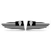 Chevrolet Corvette (2014-2019) Rear Window Vinyl Decal Wrap Kit - C7 Jake Skull Flag