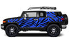 Toyota FJ Cruiser TRD Truck Vinyl Decal Graphics Custom Blue Design