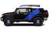 Toyota FJ Cruiser TRD Truck Vinyl Decal Graphics Custom Blue Design