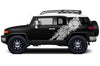 Toyota FJ Cruiser TRD Truck Vinyl Decal Graphics Custom Silver Design