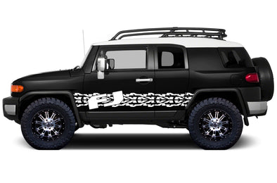 Toyota FJ Cruiser TRD Truck Vinyl Decal Graphics Custom White Stripe Design