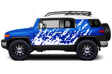 Toyota FJ Cruiser TRD Truck Vinyl Decal Graphics Custom White Design 