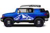 Toyota FJ Cruiser TRD Truck Vinyl Decal Graphics Custom White  Mountain Design