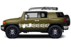 Toyota FJ Cruiser TRD Truck Vinyl Decal Graphics Custom White Stripe Design