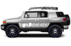 Toyota FJ Cruiser TRD Truck Vinyl Decal Graphics Custom White Stripe Design