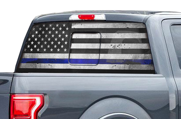 Ford Raptor F-150 F150 2015 2016 2017 2018 Truck Vinyl Decal Graphics Wrap Kit Factory Crafts Custom Blue American Flag America