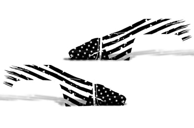 GMC Sierra Vehicle Vinyl Truck Decal Decals Factory Crafts Graphics Custom Black American Flag America