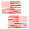 Jeep Wrangler JK (2007-2017) 4-Door Rear Window Wrap Custom Vinyl Decal Kit - USA FLAG DISTRESSED PUNCH OUT STARS