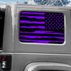 Jeep Wrangler JK (2007-2017) 4-Door Rear Window Wrap Custom Vinyl Decal Kit - USA FLAG DISTRESSED PUNCH OUT STARS