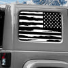 Jeep Wrangler JK (2007-2017) 4-Door Rear Window Wrap Custom Vinyl Decal Kit - USA FLAG DISTRESSED PUNCH OUT STARS