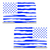 Jeep Wrangler JK (2007-2017) 4-Door Rear Window Wrap Custom Vinyl Decal Kit - USA FLAG DISTRESSED PUNCH OUT STARS
