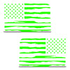 Jeep Wrangler JK (2007-2017) 4-Door Rear Window Wrap Custom Vinyl Decal Kit - USA FLAG DISTRESSED PUNCH OUT STARS