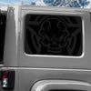 Jeep Wrangler JK (2007-2017) 4-Door Rear Window Wrap Custom Vinyl Decal Kit - STAR SKULL