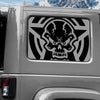 Jeep Wrangler JK (2007-2017) 4-Door Rear Window Wrap Custom Vinyl Decal Kit - STAR SKULL