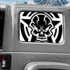 Jeep Wrangler JK (2007-2017) 4-Door Rear Window Wrap Custom Vinyl Decal Kit - STAR SKULL