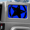 Jeep Wrangler JK (2007-2017) 4-Door Rear Window Wrap Custom Vinyl Decal Kit - TORN ARMY STAR