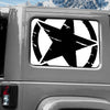 Jeep Wrangler JK (2007-2017) 4-Door Rear Window Wrap Custom Vinyl Decal Kit - TORN ARMY STAR