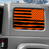 Jeep Wrangler JK (2007-2017) 4-Door Rear Window Wrap Custom Vinyl Decal Kit - USA FLAG DISTRESSED