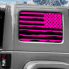 Jeep Wrangler JK (2007-2017) 4-Door Rear Window Wrap Custom Vinyl Decal Kit - USA FLAG DISTRESSED
