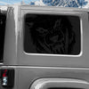 Jeep Wrangler JK (2007-2017) 4-Door Rear Window Wrap Custom Vinyl Decal Kit - WOLF