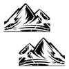 Jeep Wrangler JK (2007-2017) 4-Door Rear Window Wrap Custom Vinyl Decal Kit - MOUNTAINS