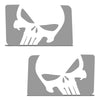 Jeep Wrangler JK (2007-2017) 4-Door Rear Window Wrap Custom Vinyl Decal Kit - PUNISHER SKULL