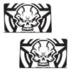 Jeep Wrangler JK (2007-2017) 4-Door Rear Window Wrap Custom Vinyl Decal Kit - STAR SKULL