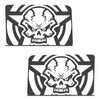 Jeep Wrangler JK (2007-2017) 4-Door Rear Window Wrap Custom Vinyl Decal Kit - STAR SKULL