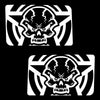 Jeep Wrangler JK (2007-2017) 4-Door Rear Window Wrap Custom Vinyl Decal Kit - STAR SKULL