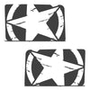 Jeep Wrangler JK (2007-2017) 4-Door Rear Window Wrap Custom Vinyl Decal Kit - TORN ARMY STAR