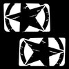 Jeep Wrangler JK (2007-2017) 4-Door Rear Window Wrap Custom Vinyl Decal Kit - TORN ARMY STAR