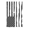 Jeep Wrangler (2007-2020) Custom Vinyl Hood Decal Kit - USA FLAG DISTRESSED