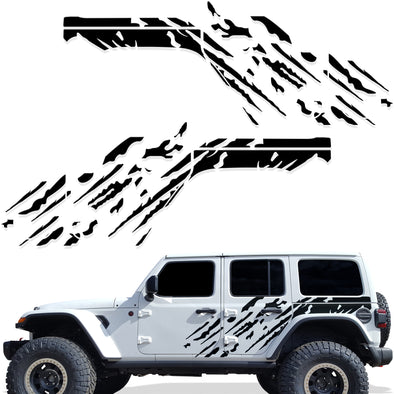 Jeep Wrangler JL 4 Door 2018-2022 Graphic Vinyl Decal Kit-Splash