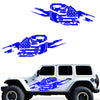 Jeep Wrangler JL 4 Door 2018-2022 Graphic Vinyl Decal Kit-Torn Army Star